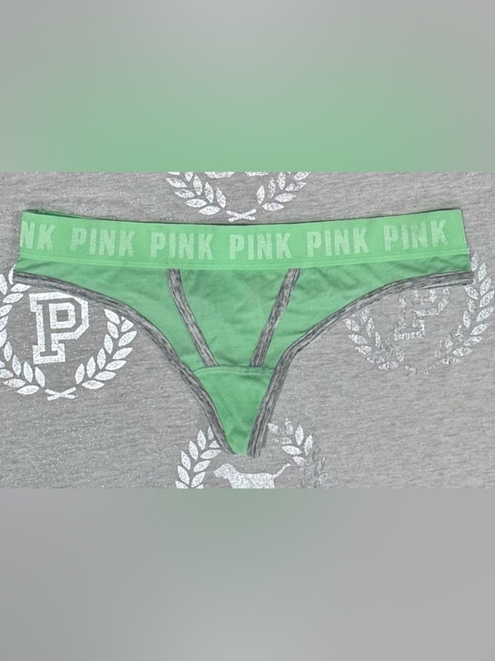 VS PINK VINTAGE LOGO WAIST BAND THONG NWT